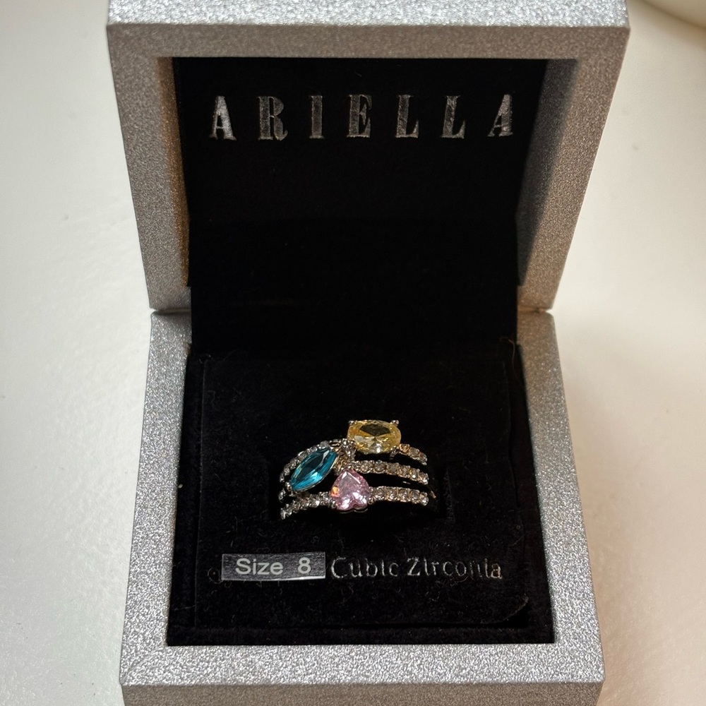 Ariella Multicolor Cubic Zirconia Ring - Sz 8
